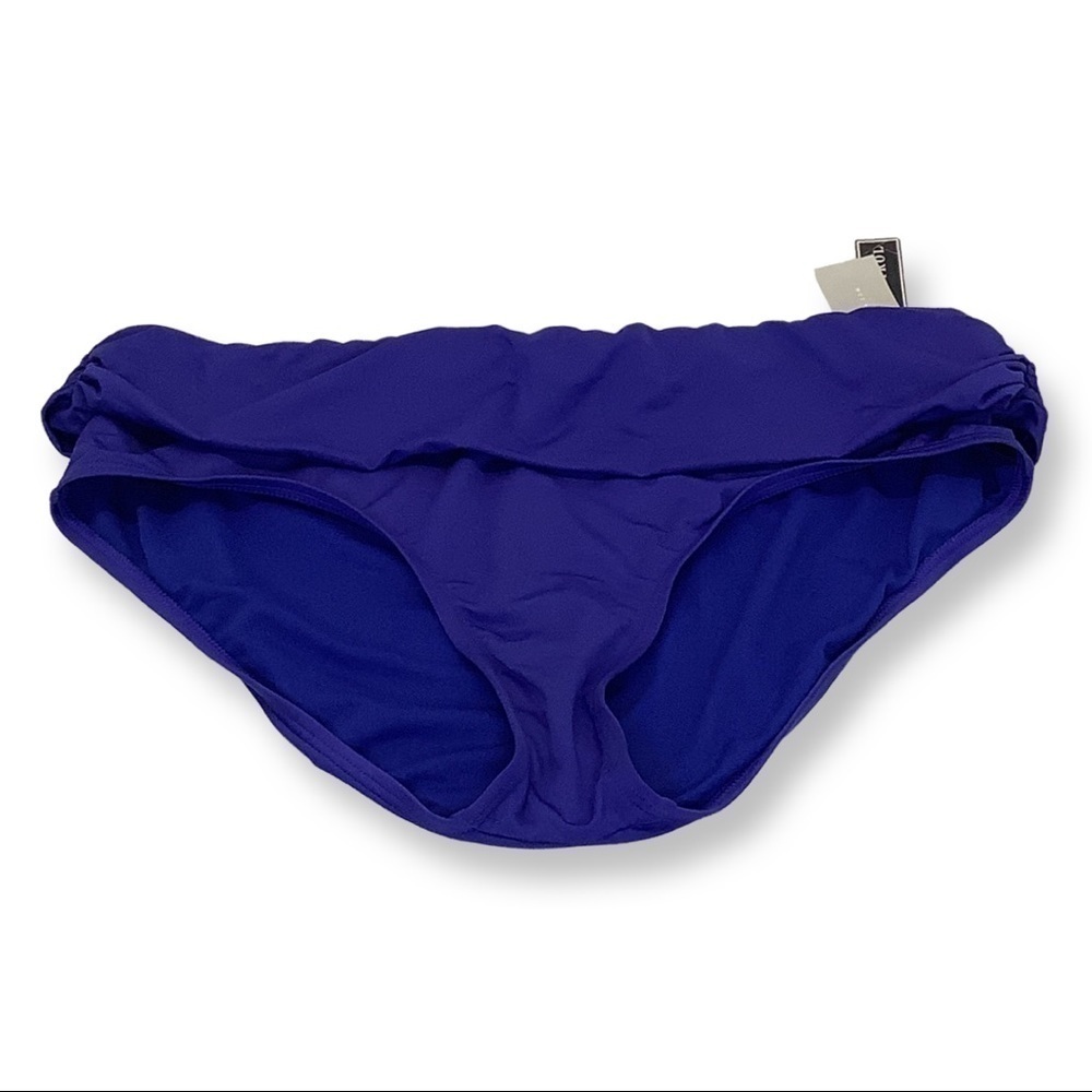 Kenneth Cole Reaction Size 1X Dk. Blue Tummy Control Bikini Bottom. New With Tag